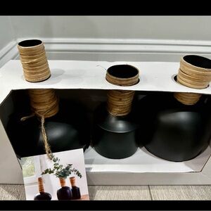 3 piece decor vase